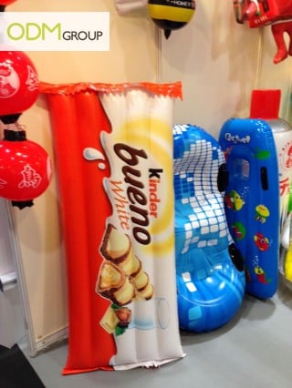 Custom Inflatables - Kinder Bueno and beach items