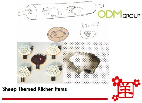Chinese New Year promotional items for the Year of the Sheep/Ram/Goat