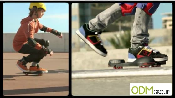 Promotional skate as an on pack promotion by Cola Cao