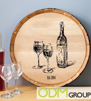 Barrel Display for Marketing Drinks