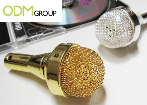 Promotional Portable Microphone Shaped Speaker