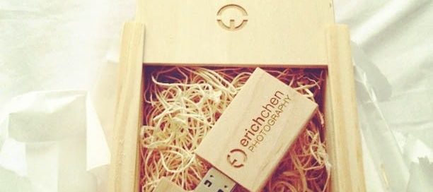 High-end Wooden USB Promotional Gift & Box