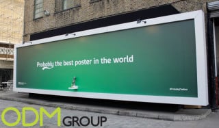 Beer Dispensing Billboard Advertising by Carlsberg London