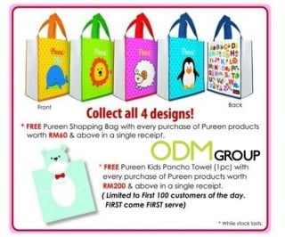 Promotional Poncho Towel and shopping bags