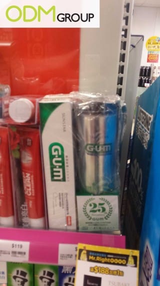 Toothpaste Marketing: Flask As An On Pack Gift by Sunstar Gum