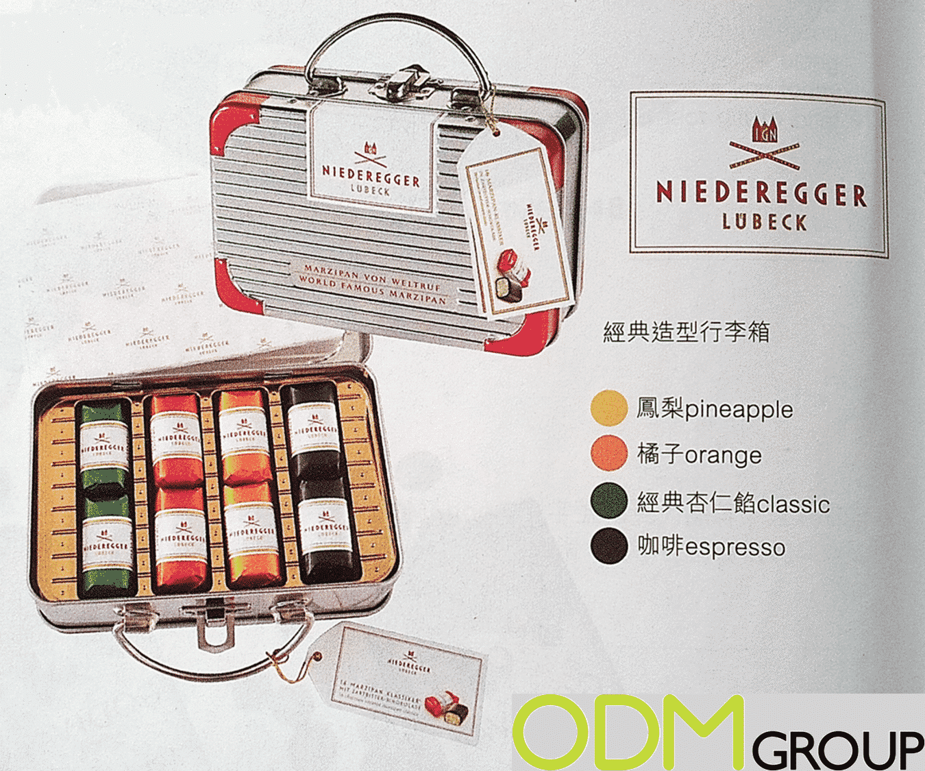Niederegger’s original choice in product packaging