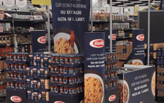 Branded In Store Display in Danish Supermarket