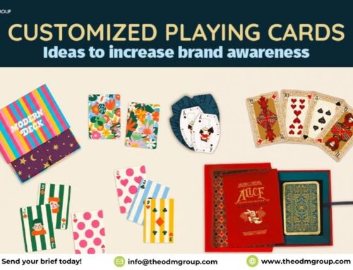 Customized playing cards to increase brand awareness