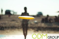 Branded water Frisbee as promotional product