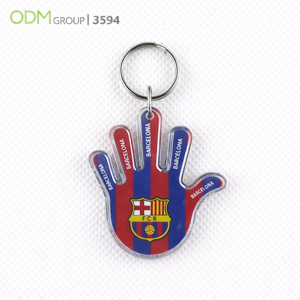soccer-themed keychain