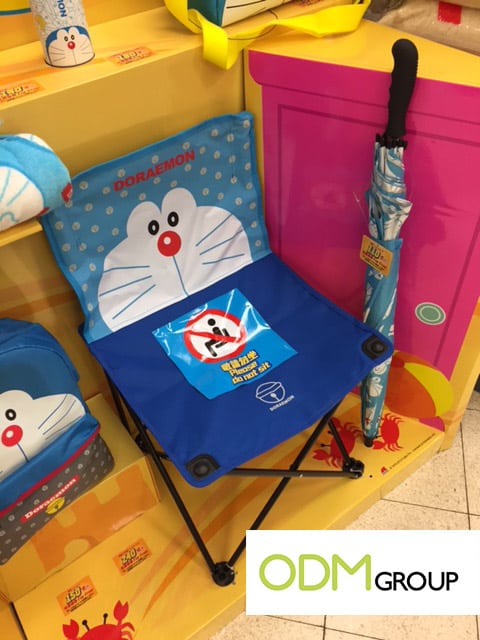 Doraemon Beach chair & umbrella