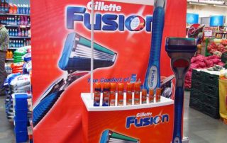 Gillette Grabs Attention: In Store Display
