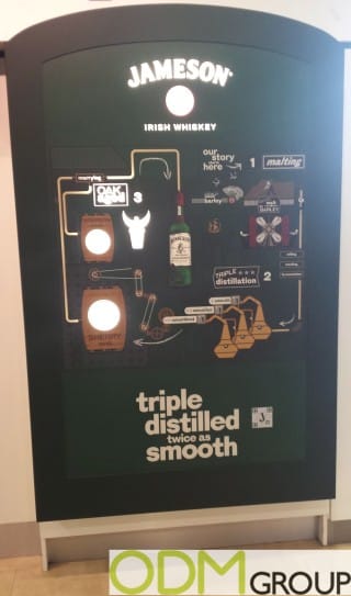 Jameson's Informative In-Store Display Demonstrates Their Quality