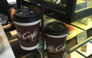 McCafe rising Brand Awareness with POS display