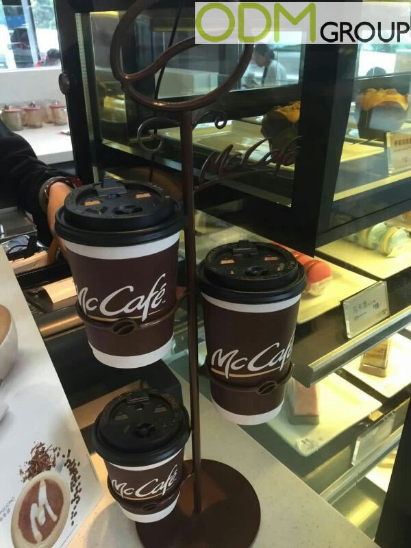 McCafe rising Brand Awareness with POS display