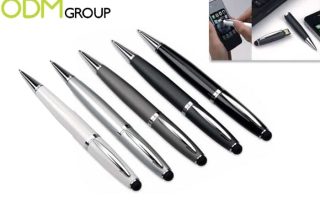 Promotional USB Pen with Stylus as a customized item