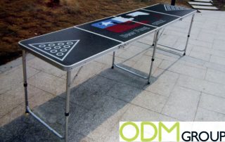 Unique Promotional Ideas- Branded Beer pong table