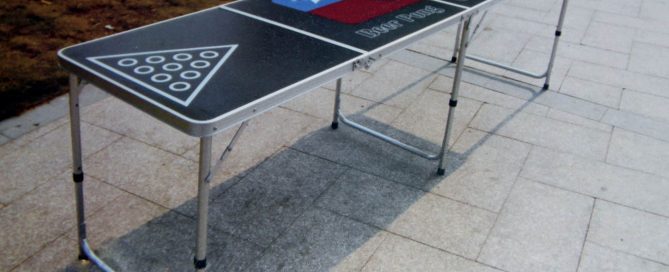Unique Promotional Ideas- Branded Beer pong table