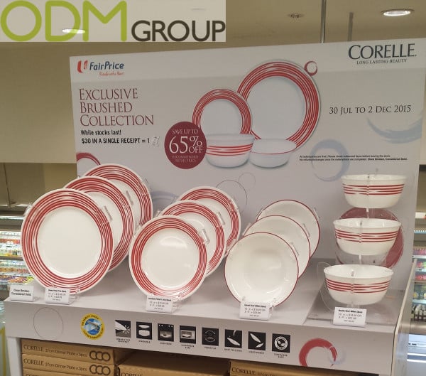 Dining and Serving In Store Display: Corelle