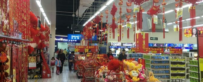 In Store Display by Walmart: Chinese New Year