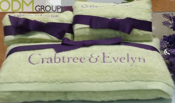 Promo Gift Giving: Crabtree and Evelyn Branded towels