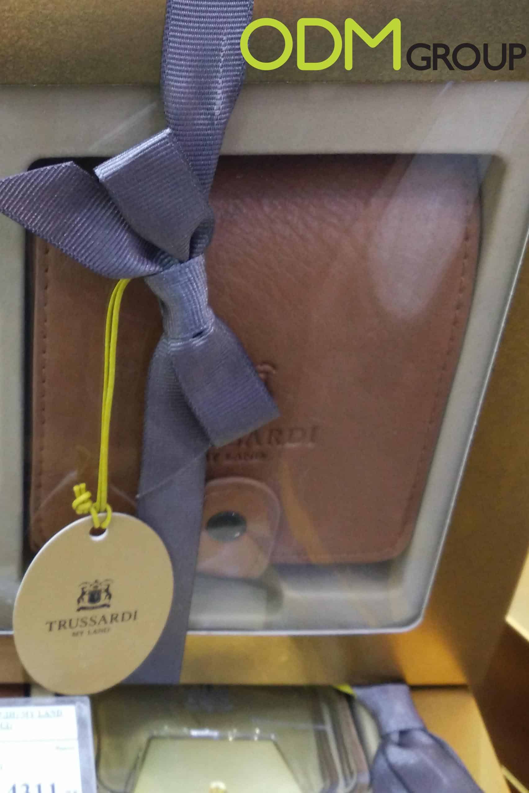 Gift Set by Trussardi Russia: Branded Wallet and Leather Case