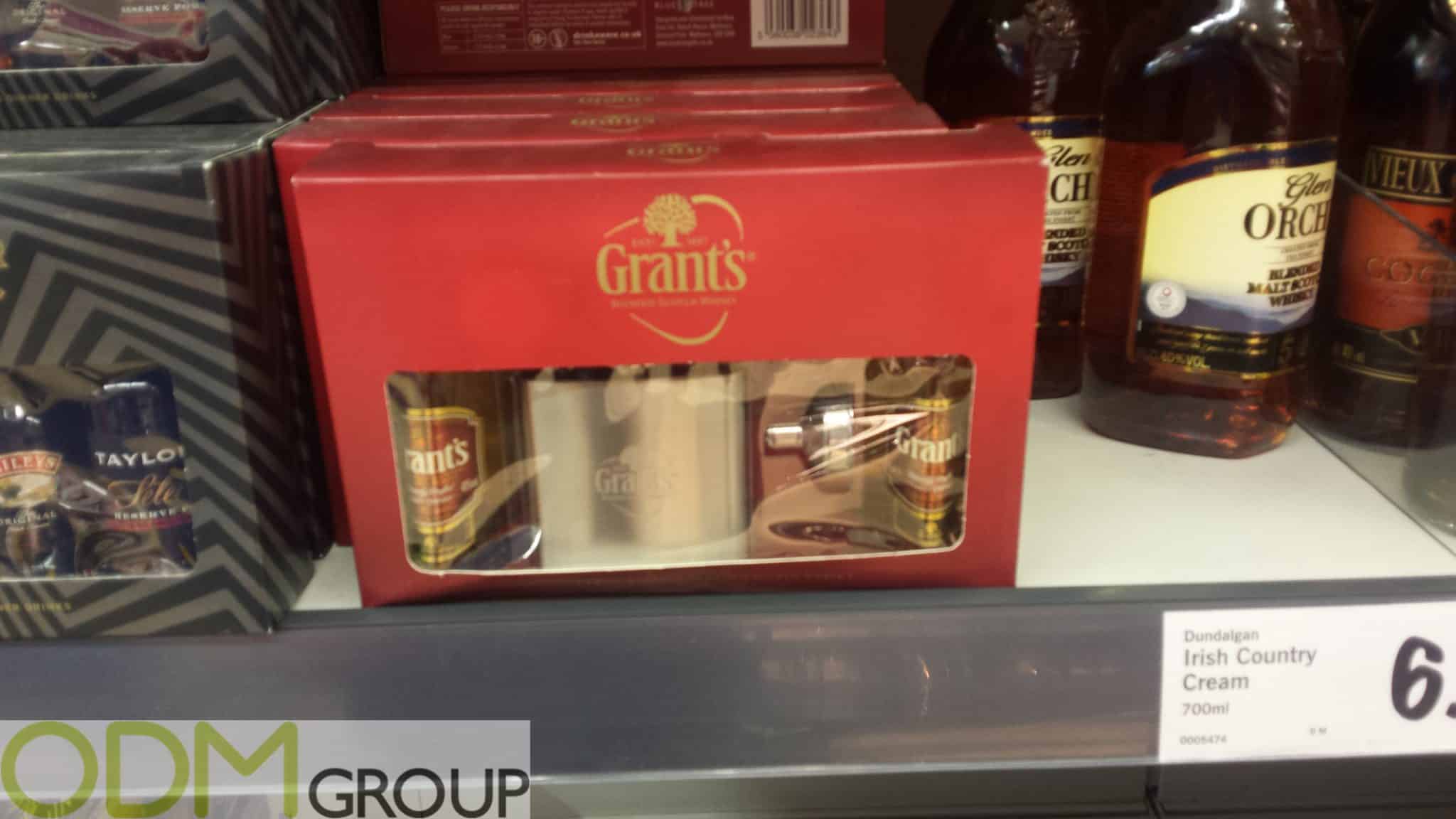 Branded Flask On Pack Promotion by Grants