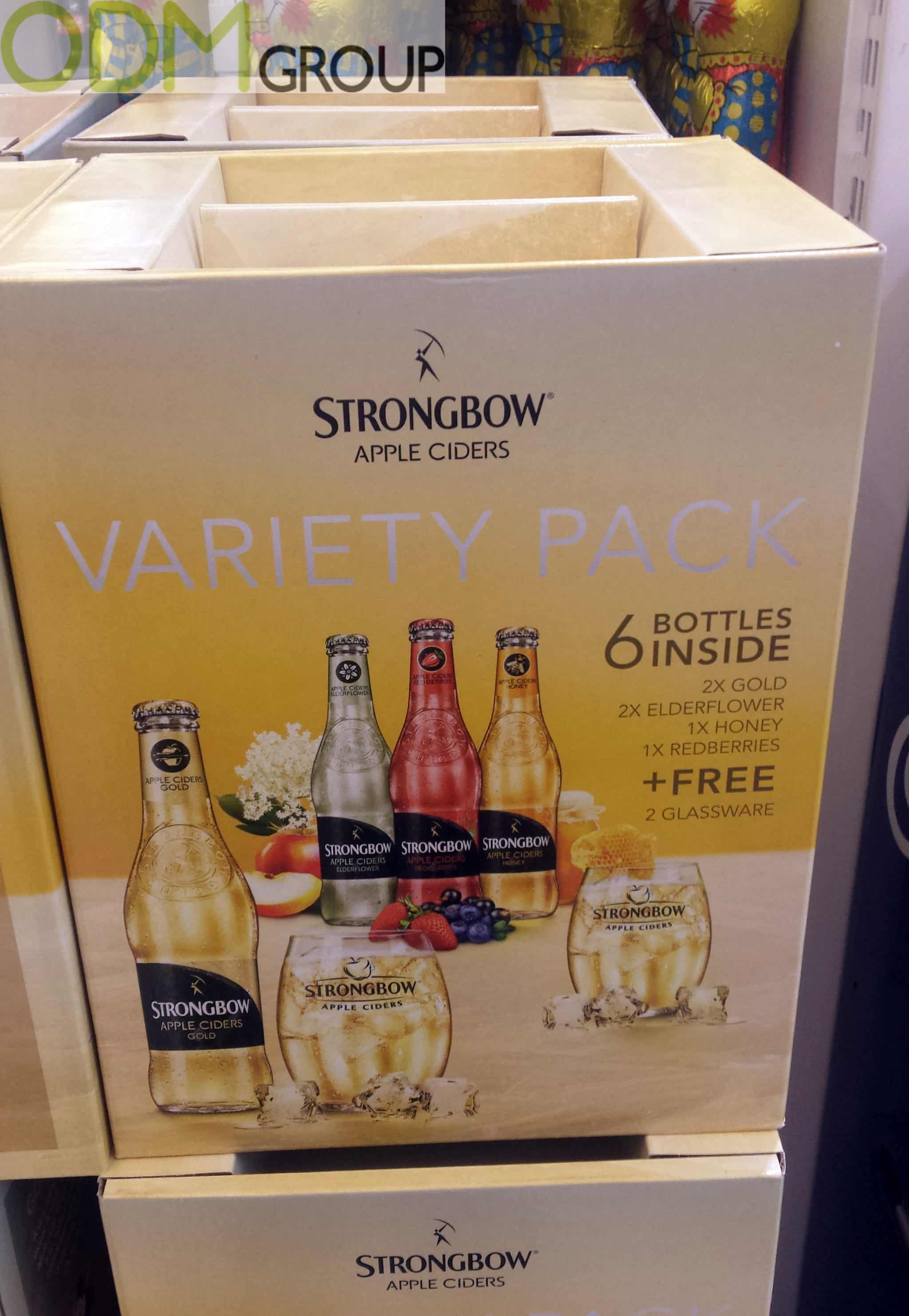 Alcohol promotion - Free Strongbow Glass With Purchase