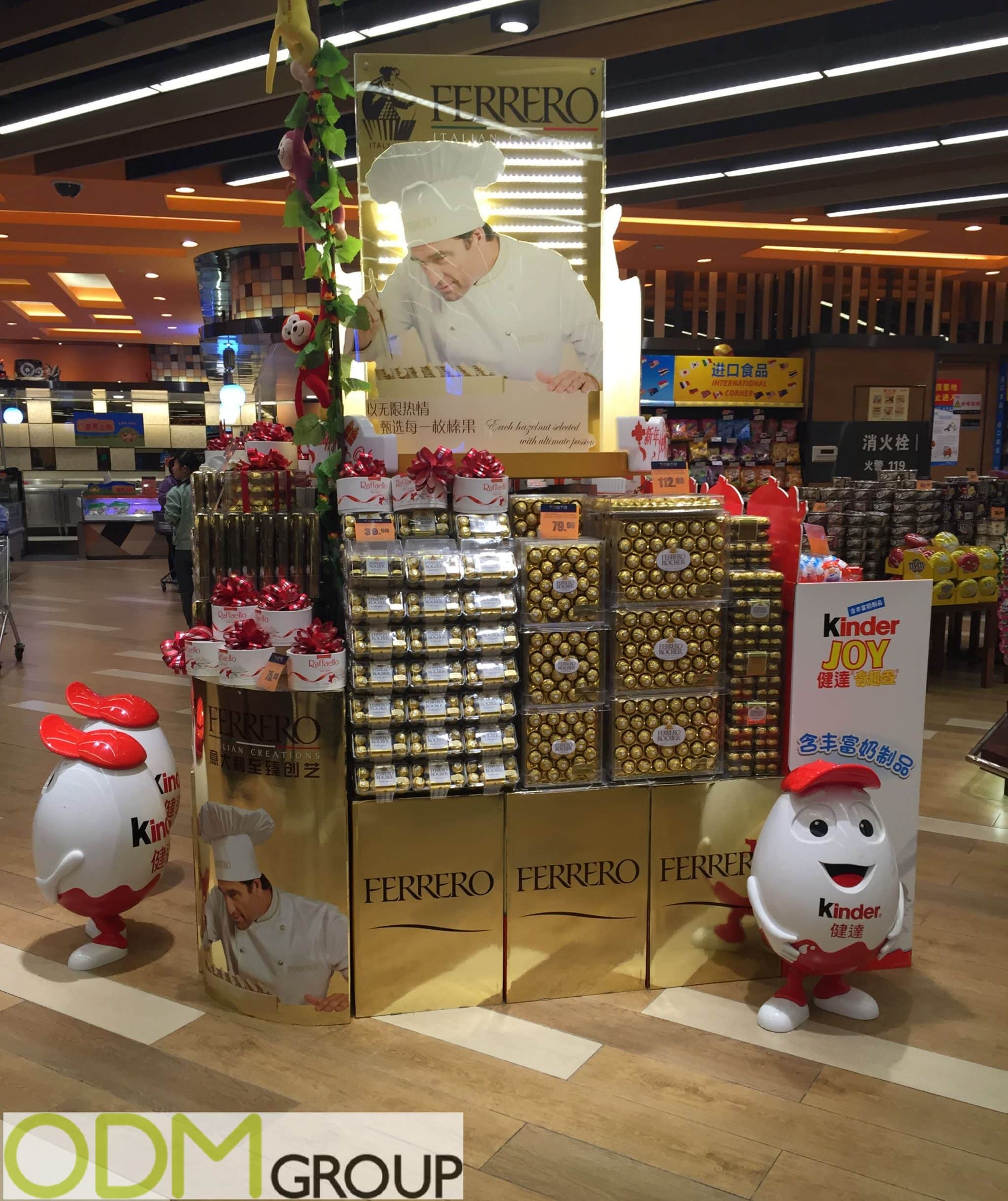 Easter Marketing - Kinder Chocolate In Store Statue Display