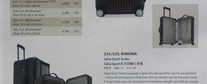 Magazine Promotion - Rimowa Branded Bags as Purchase Gifts