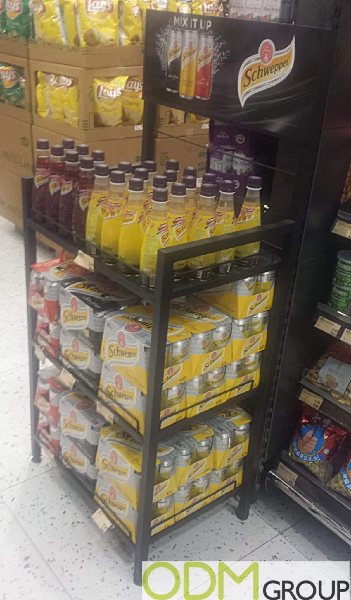 Mix It Up with Schweppes Point of Sales Display