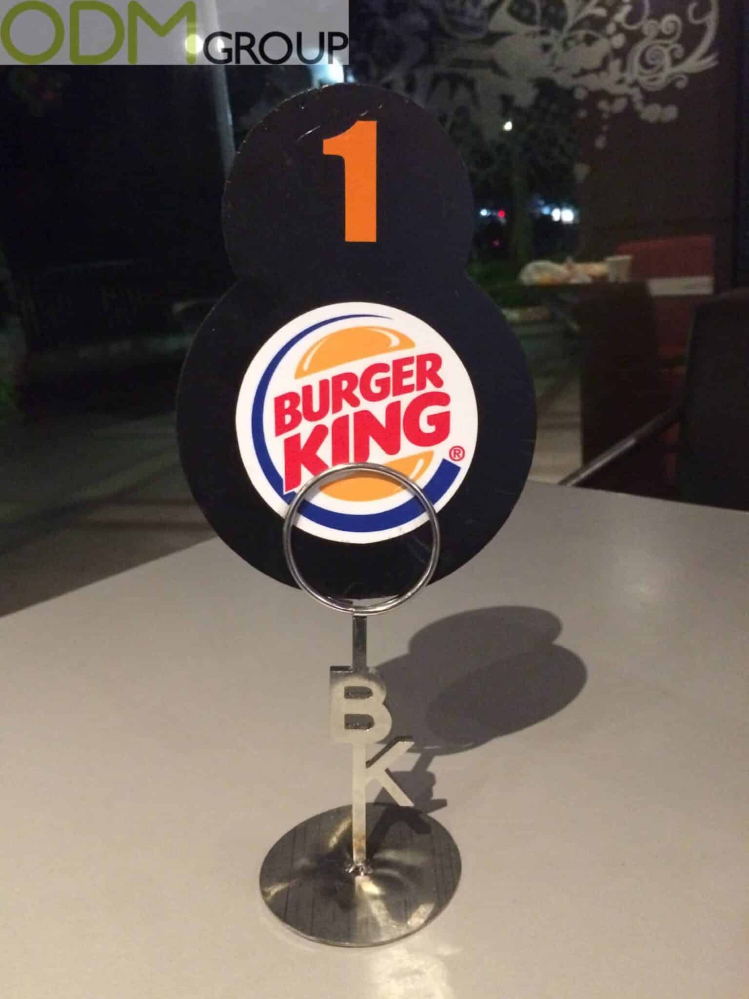 Promotional Idea For Food Companies - Table Number Stand