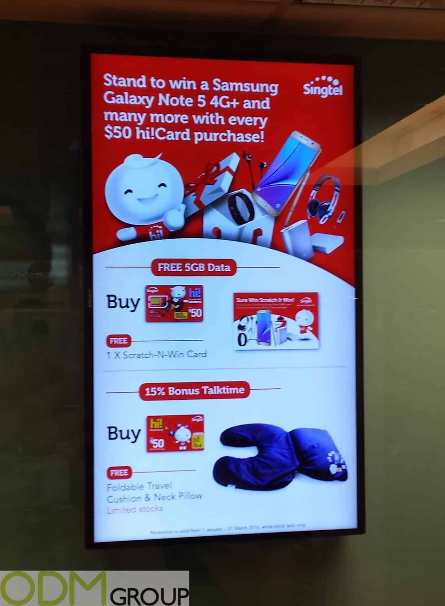 Promotional Travel Accessories with Singtel