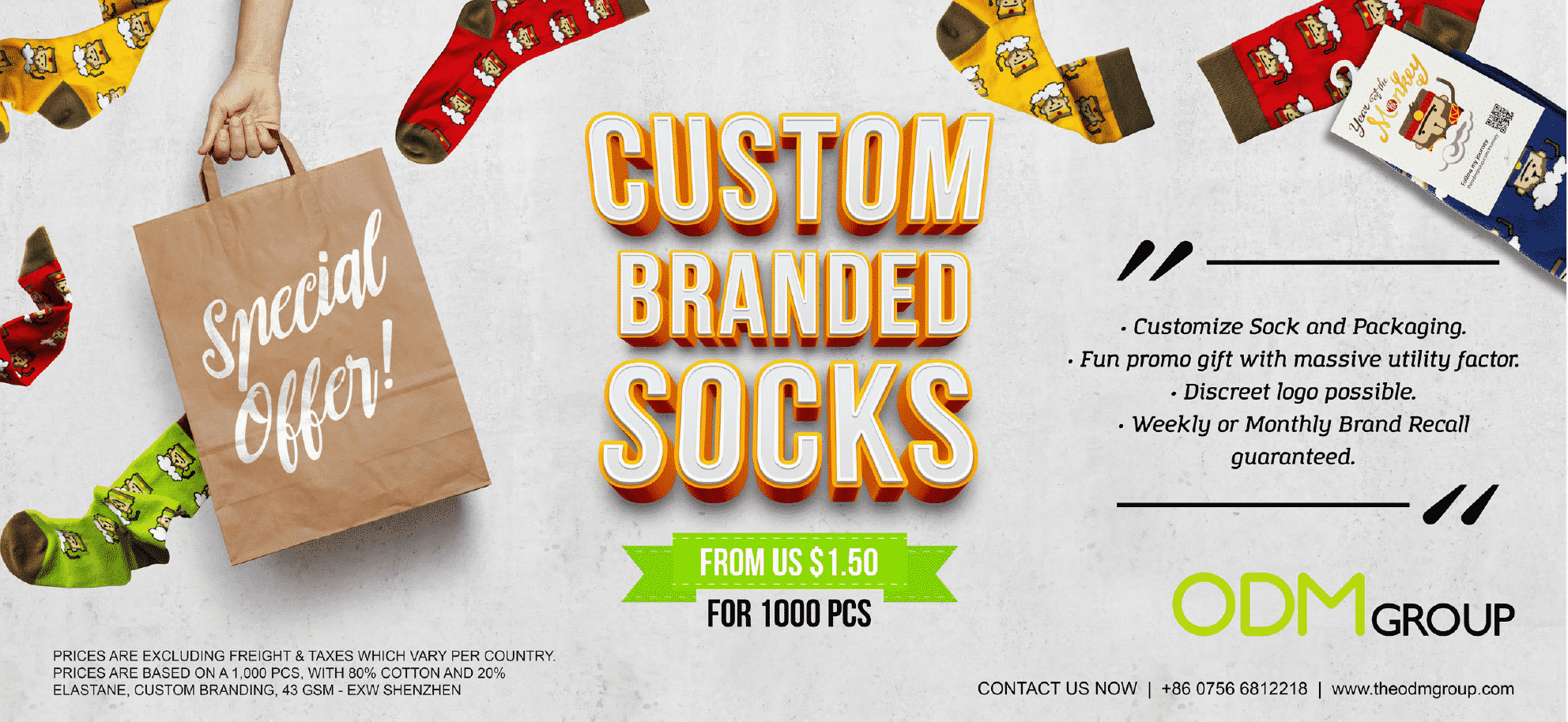 Custom Branded Socks Special Offer