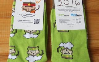 Introducing our Green Lucky Monkey Socks