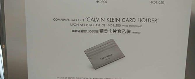 Branded Card Holder as Gift by Calvin Klein