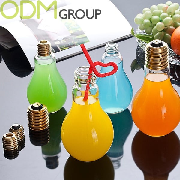 Creative Promo Idea for Beverages - Light Bulb Drinking Glass
