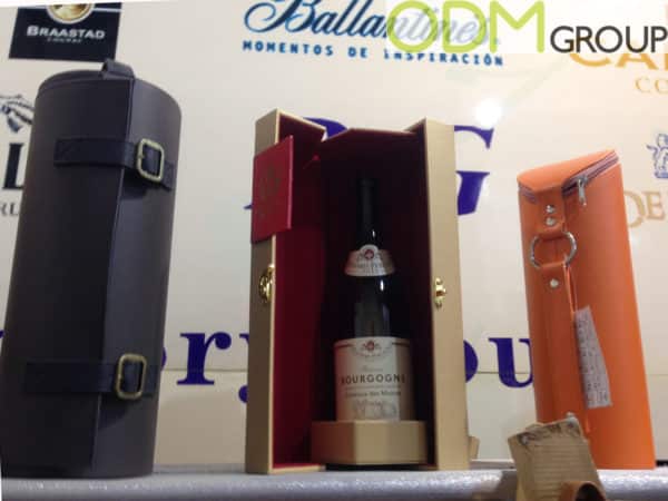 Custom Leather Packaging for Drinks Promotions