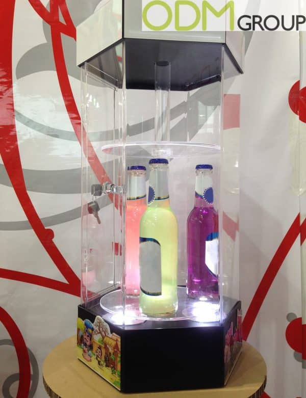 In Store Marketing Idea for Drinks - LED Rotation Displays