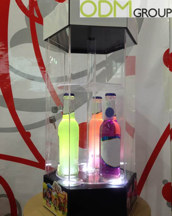 In Store Marketing Idea for Drinks - LED Rotation Displays