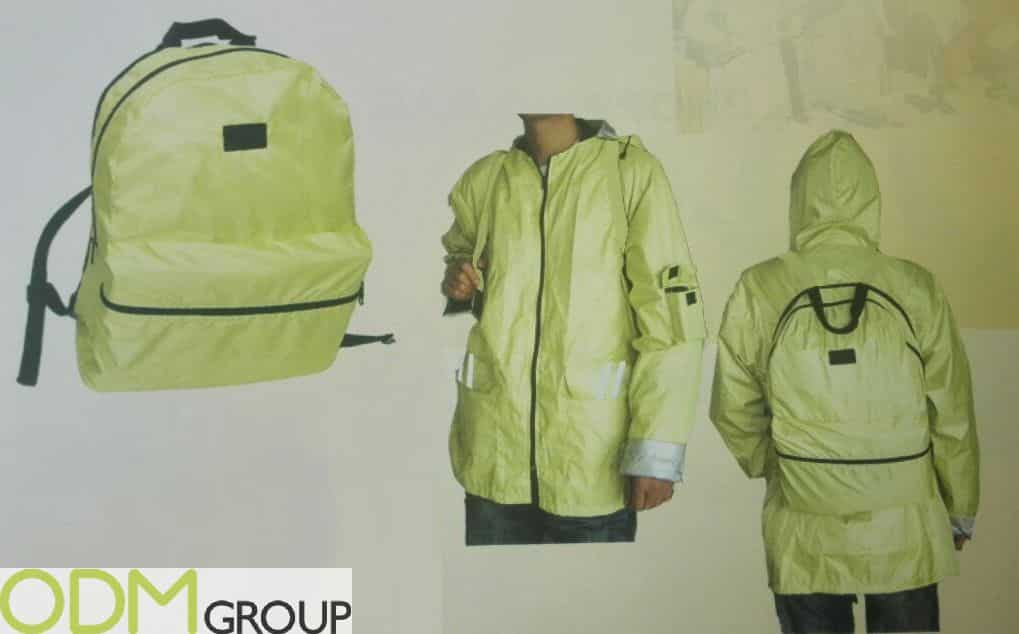 Keep Dry with this Branded Waterproof Jacket and Backpack Set