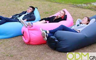 Lounge Happy on these Promo Inflatable Chairs