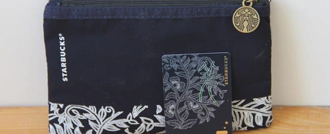 Starbucks Giveaway with Reward Card - Matching Pouch