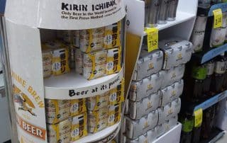 Custom In-store Beer Display by Kirin Ichiban