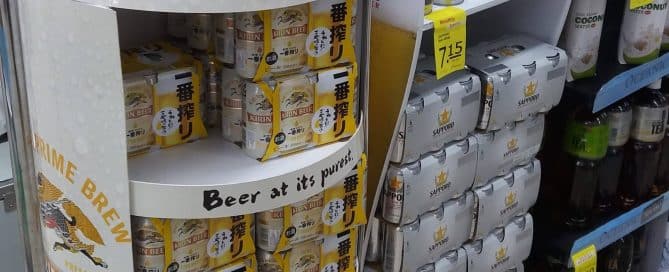 Custom In-store Beer Display by Kirin Ichiban
