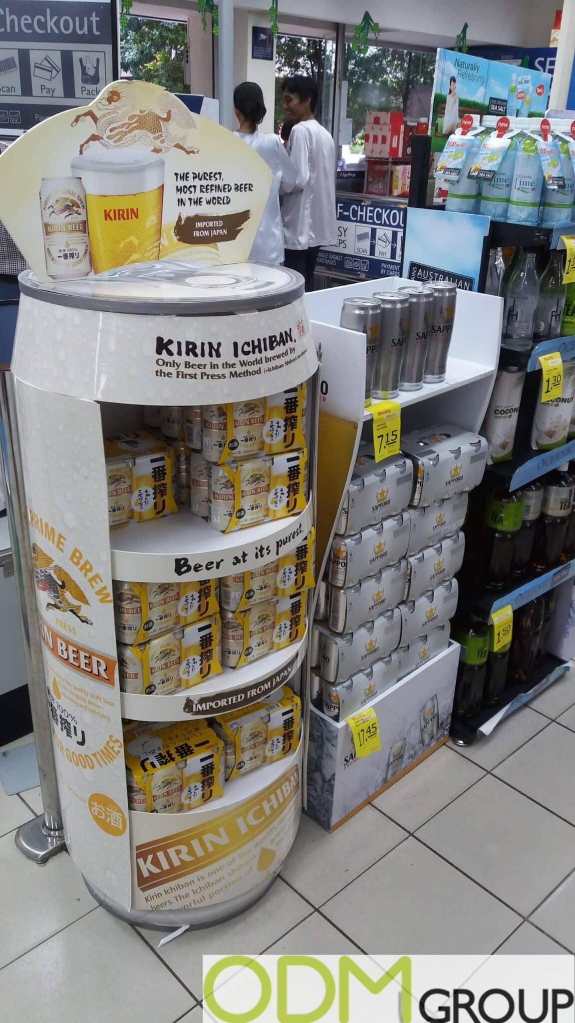 Custom In-store Beer Display by Kirin Ichiban