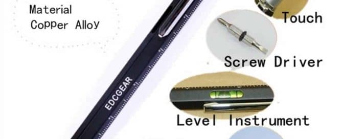 Multifunctional promo product - 6-in-1 Copper Alloy Pen