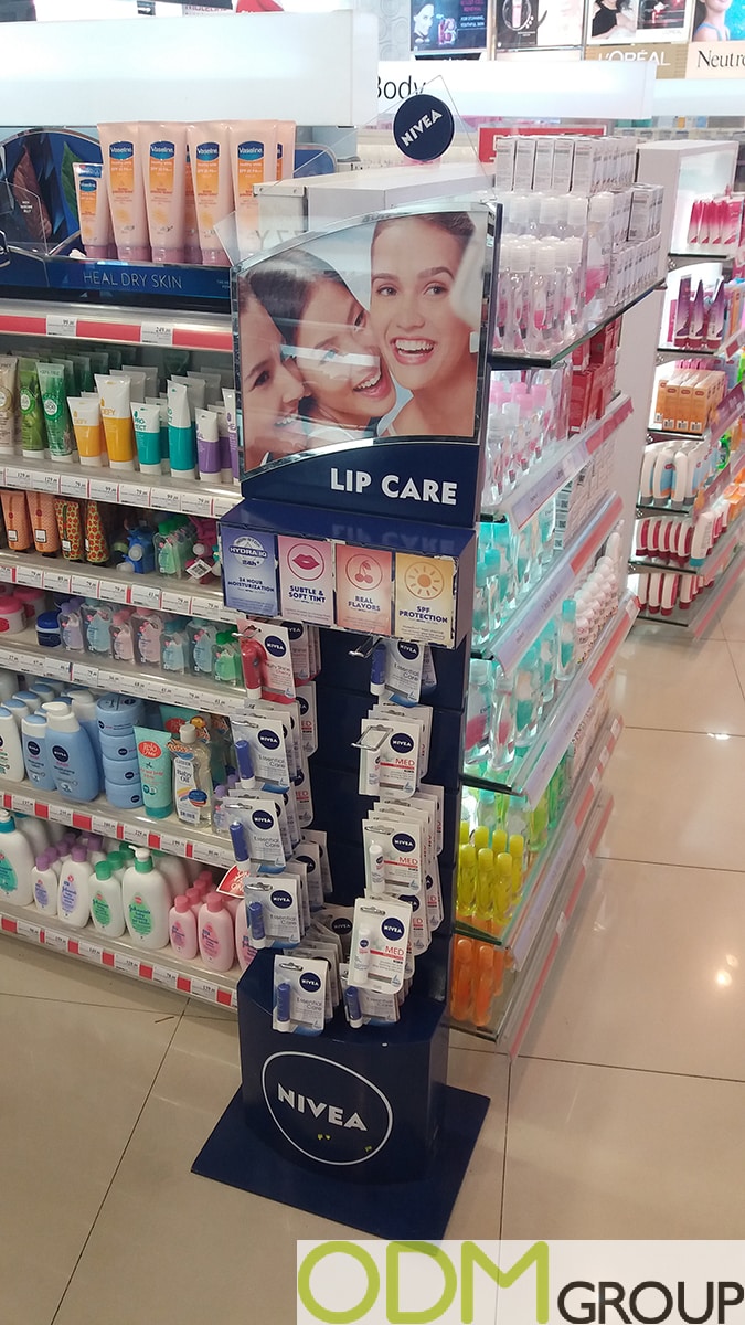 Nivea Lip Care Promo - Custom POS Display