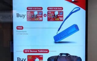 Promotional gifts for travelers from SingTel