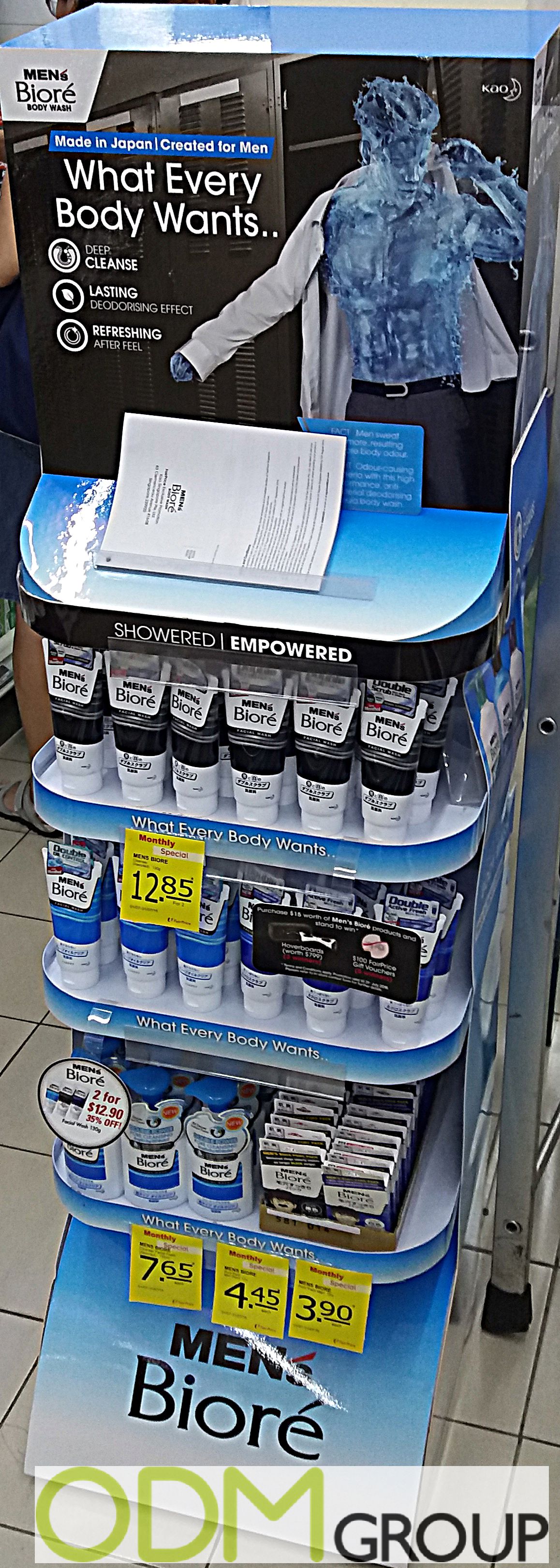 Men's Bioré Custom POS Display